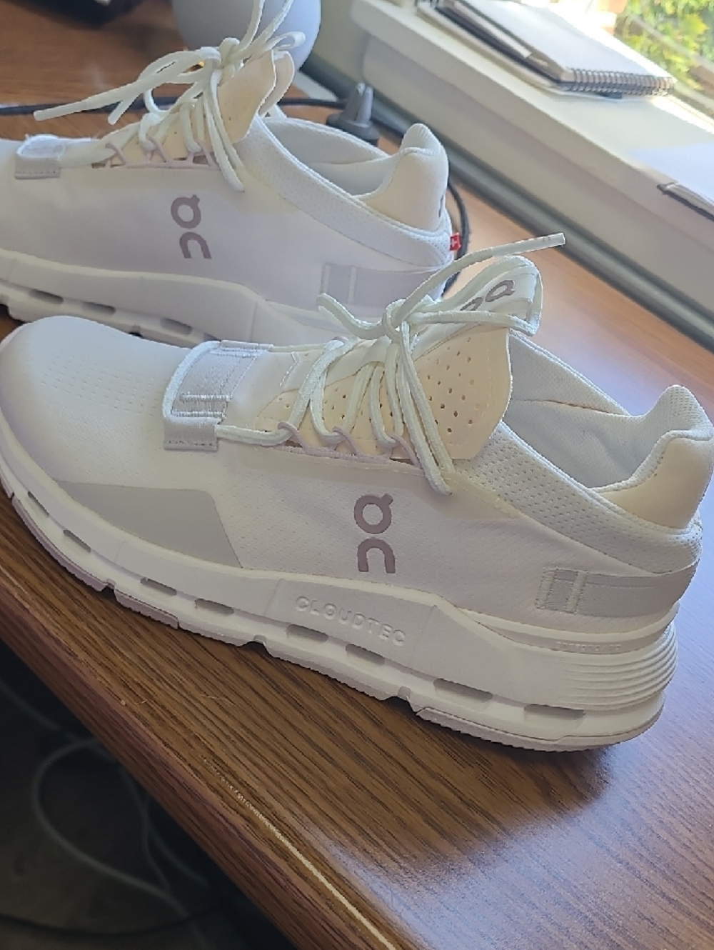 On Cloud Nova Running Sneakers in Lavender and White- WORN ONCE
